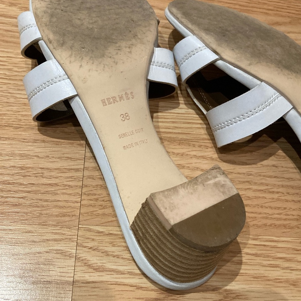 🛍️ Hermes size 38 Slide Sandals - gift - authentic - Picture 9 of 16